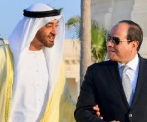 السيسي يصطحب محمد بن زايد فى جولة تفقدية بمدينة العلمين الجديدة