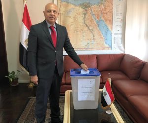 سفارة مصر في أنجولا تفتح أبوابها أمام المواطنين للتصويت على التعديلات الدستورية (صور)
