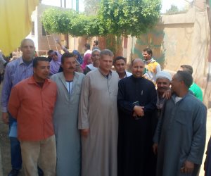 ظهور طوابير الناخبين أمام لجان الاستفتاء على الدستور في بني سويف