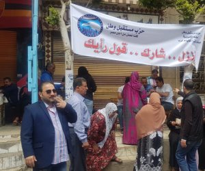 حضور ملحوظ للشباب للمشاركة في الاستفتاء على التعديلات الدستورية بشبرا الخيمة (صور) 
