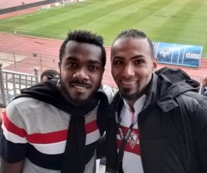 قبل مواجهة الزمالك وبيراميدز.. كاسنجو يظهر في مدرجات استاد الدفاع الجوي