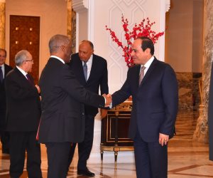 السيسي يستقبل رئيس آلية الاتحاد الأفريقي رفيعة المستوى المعنية بالسودان (فيديو وصور)