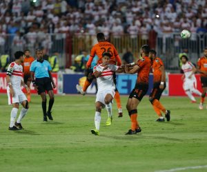 محمود علاء يحرز الهدف الأول للزمالك من ضربة جزاء 