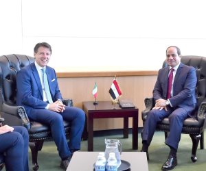 الرئيس السيسي من نيويورك: مهتمون بتطوير مختلف أطر التعاون المشترك بين مصر وإيطاليا