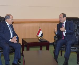 السيسى يؤكد لـ"عون" الاعتزاز بخصوصية العلاقات الوطيدة بين مصر ولبنان 