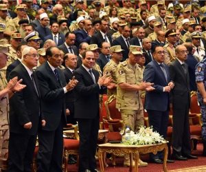 الرئيس السيسى: المشير طنطاوى قائد عظيم قاد البلاد فى أصعب الفترات