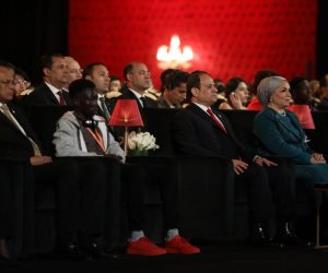 افتتاح مبهر لمسرح شباب العالم بحضور الرئيس السيسي (فيديو )