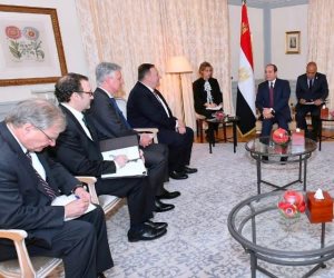 «السيسي» لـ«وزير الخارجية الأمريكي»: لا سبيل لتسوية الأزمة الليبية إلا من خلال حل شامل