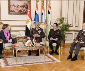 الفريق أول محمد زكي يلتقي وزيرة القوات المسلحة الفرنسية