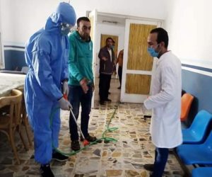 جامعة سيناء تشارك في حملة التعقيم والتطهير ضد فيروس كورونا بمدينة العريش.