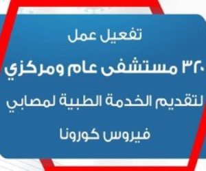 انفوجراف.. تعرف على أسماء 320 مستشفى للكشف عن مصابى كورونا فى المحافظات