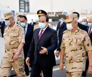شاهد.. تفقد الرئيس السيسى لتجهيزات القوات المسلحة للعزل الصحى بأرض المعارض