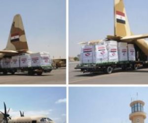 "بلد الخير".. مصر ترسل طائرة مساعدات إغاثية وغذائية للشعب اللبناني
