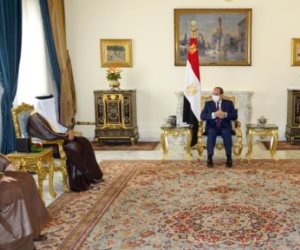 الرئيس السيسى يستقبل وزير خارجية البحرين فى قصر الاتحادية