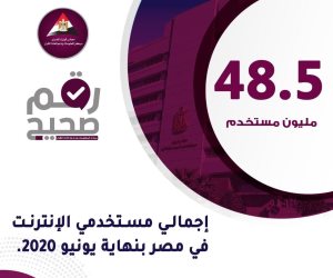 48.5 مليون إجمالي مستخدمي الإنترنت في مصر بنهاية (إنفوجراف)