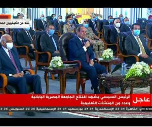 الرئيس السيسي للمصريين: "رغم كل التحديات هنقدر نتجاوز وننجح"