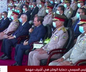 السيسى شاكرا أولياء أمور خريجى الكليات العسكرية: قدموا أبنائهم لحماية مصر