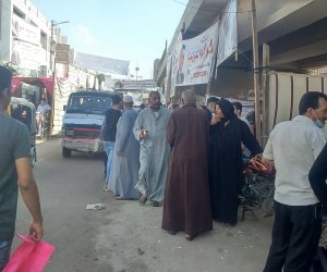 انتخابات مجلس النواب.. توافد مكثف أمام لجان البدرشين (صور)