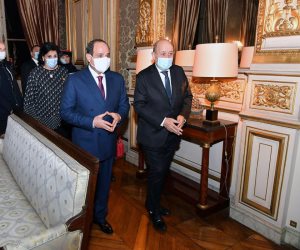 الرئيس السيسى من باريس: لا سبيل لتسوية أزمات المنطقة إلا بالدعم الكامل من المجتمع الدولي لاستعادة المؤسسات الوطنية 