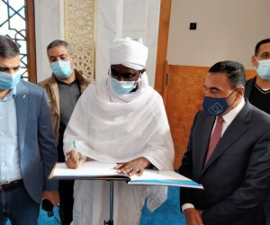 خلال زيارة مدينة العلمين.. وزير الأوقاف السوداني: مصر تقدمت جدا لأنها نظرت للمستقبل