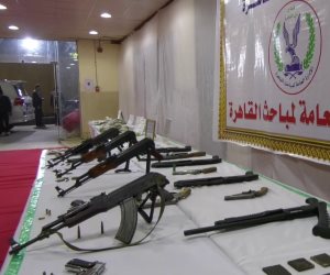 في حملة أمنية بجنوب القاهرة.. ضبط 72 قطعة سلاح و94 قضية مخدرات (صور)
