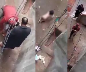 القبض على أب عذب طفلته الرضيعة في الشارع 