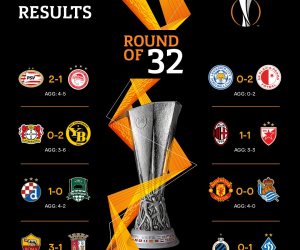 معركة دور الـ 32 من الدوري الأوروبي: نتائج مثيرة وأرقام قياسية (صور)