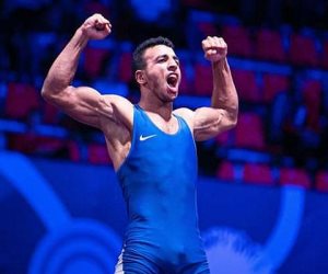 محمد إبراهيم كيشو يهزم بطل إيطاليا ويتأهل لربع نهائي بطولة روما للمصارعة