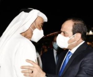 الرئيس السيسي يودع الشيخ محمد بن زايد في ختام زيارته لمصر