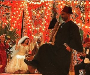 شاهد.. أحمد سعد يرقص فى زفاف سمية الخشاب على محمد رمضان (صور)