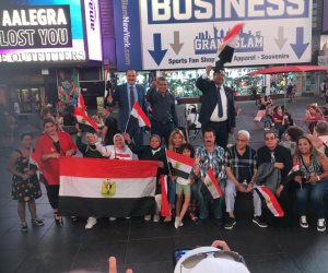 أبناء الجالية المصرية فى نيويورك يحيون ذكرى ثورة 30 يونيو.. صور