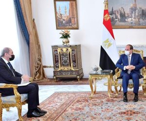 الرئيس السيسي يستقبل وزير الخارجية الأردني 
