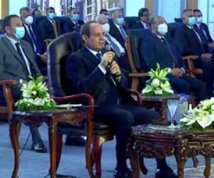 الرئيس السيسي: ربنا فضله كبير أوي على مصر من أول 2011 لحد النهاردة