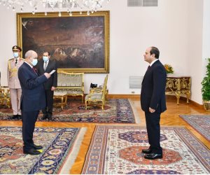 الرئيس السيسي يشهد أداء حلف اليمين للمستشار عزت أبوزيد رئيساً للنيابة الإدارية