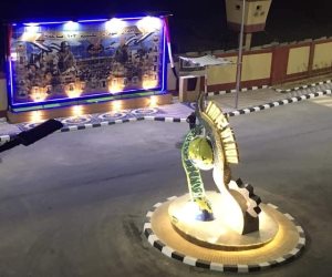 جهود التعمير تضيء عاصمة شمال سيناء..منحة رئاسية تعيد المنظر الحضاري والجمالي لميادين العريش (صور)