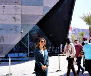 غادة والى ووفد من الأمم المتحدة يزورون الجناح المصرى باكسبو 2020 دبى 