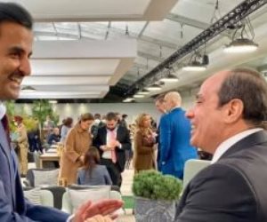 الرئيس السيسي يلتقى أمير قطر ورئيس وزراء بريطانيا على هامش قمة تغير المناخ