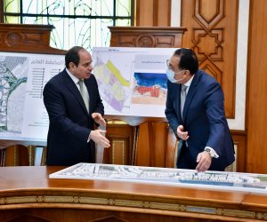 الرئيس السيسي يوجه بالانتهاء من كافة مراحل تطوير منطقة الفسطاط خلال 2022