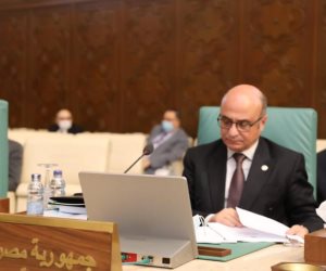 وزير العدل لمجلس وزراء العدل العرب: لابد من التكاتف لمكافحة الإرهاب 