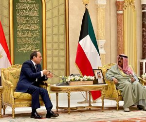 الرئيس السيسي يلتقي الشيخ نواف الأحمد الجابر أمير دولة الكويت