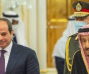 خادم الحرمين الشريفين يستقبل الرئيس السيسي بقصر اليمامة