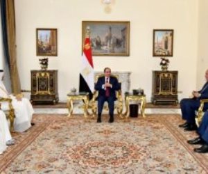 الرئيس السيسى يؤكد لوزير خارجية قطر ارتباط أمن الخليج بالأمن القومى المصرى