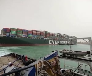 بعد مرور عام.. قناة السويس تحتفل بذكرى تعويم سفينة الحاويات العملاقة إيفرجيفن