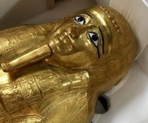 استردته الأثار بعد تهريبه.. حكاية التابوت الذهبي "نجم عنخ" الموجود في متحف الحضارة المصرية