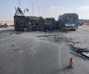 مصرع 3 أشخاص وإصابة 14 في حادث تصادم على الدائرى الإقليمي بالقاهرة (صور)