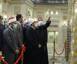 الإمام الأكبر ووزير الاوقاف يتفقدان أعمال التجديد الشاملة بمسجد الحسين