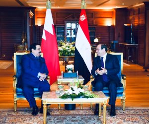 الرئيس السيسي يؤكد حرص مصر على الاستمرار في تعزيز التعاون الثنائي مع البحرين