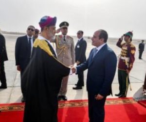  شاهد.. وصول الرئيس السيسى إلى سلطنة عمان ومباحثاته مع السلطان هيثم بن طارق