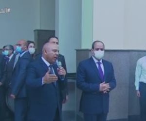 الرئيس السيسي يفتتح محطة عدلي منصور المركزية والقطار الكهربائي