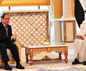 الرئيس السيسى يهنئ الشيخ محمد بن زايد رئيس دولة الإمارات بعيد الأضحى